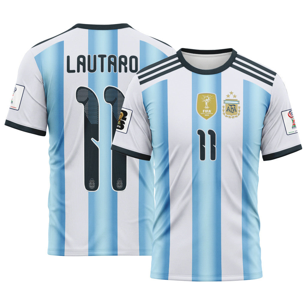 Lautaro 11 AOP T-Shirt 2026 World Cup Argentina Home