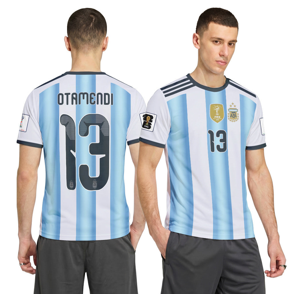 Otamendi 13 AOP T-Shirt 2026 World Cup Argentina Home