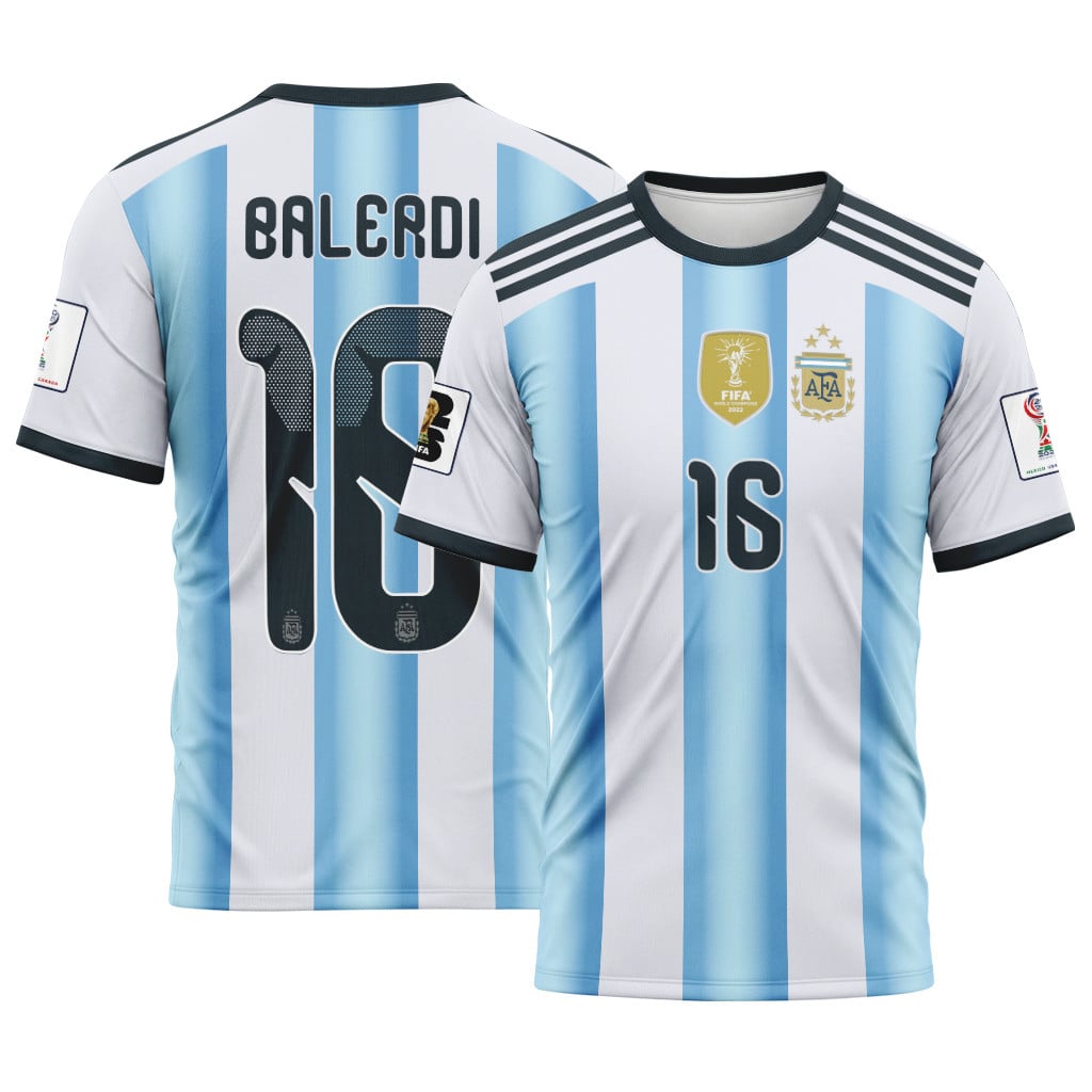Balerdi 16 AOP T-Shirt 2026 World Cup Argentina Home