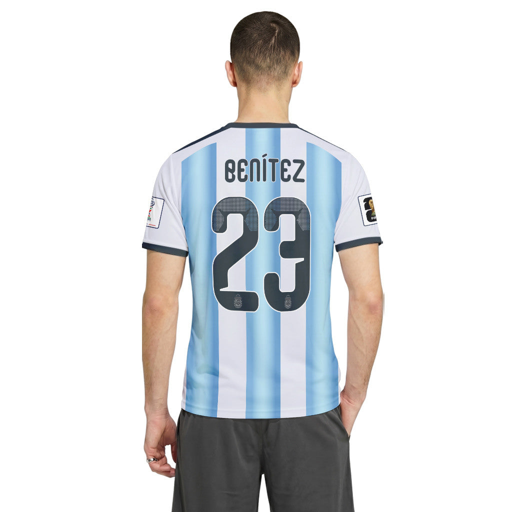 Benitez 23 AOP T-Shirt 2026 World Cup Argentina Home