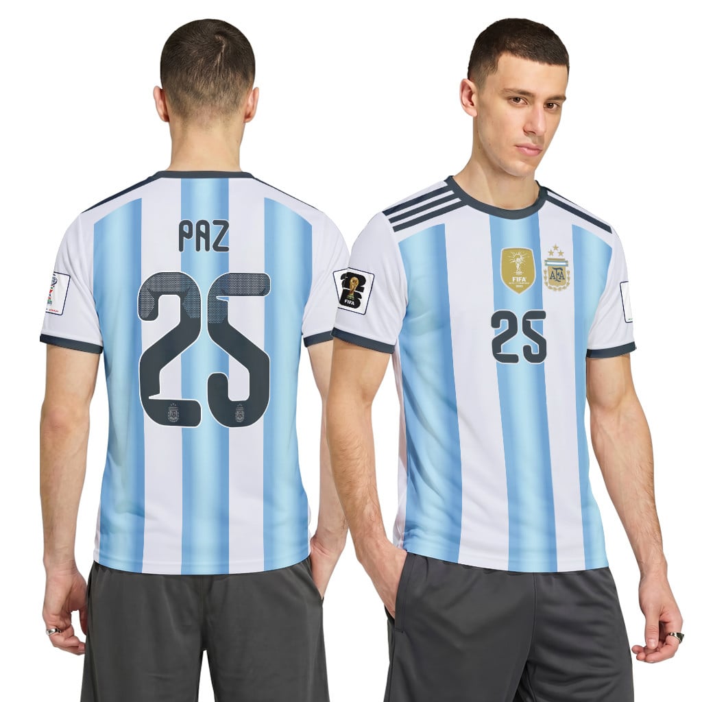 Paz 25 AOP T-Shirt 2026 World Cup Argentina Home