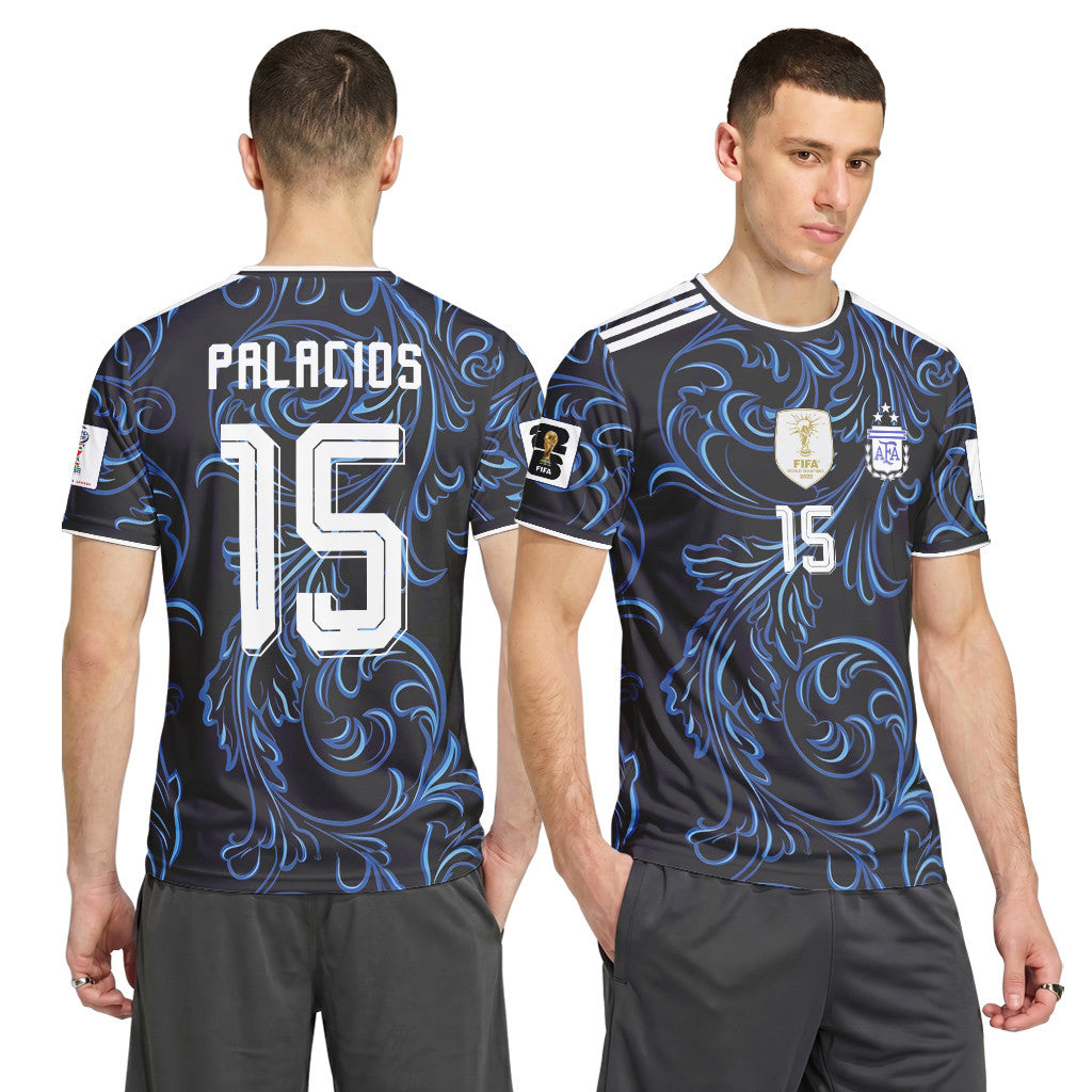 Palacios 15 2026 World Cup Argentina Away AOP T-Shirt
