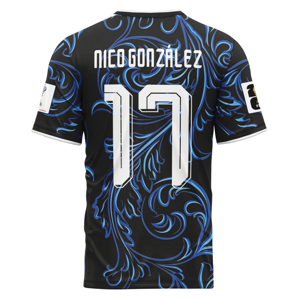 Nico Gonzalez 17 2026 World Cup Argentina Away AOP T-Shirt