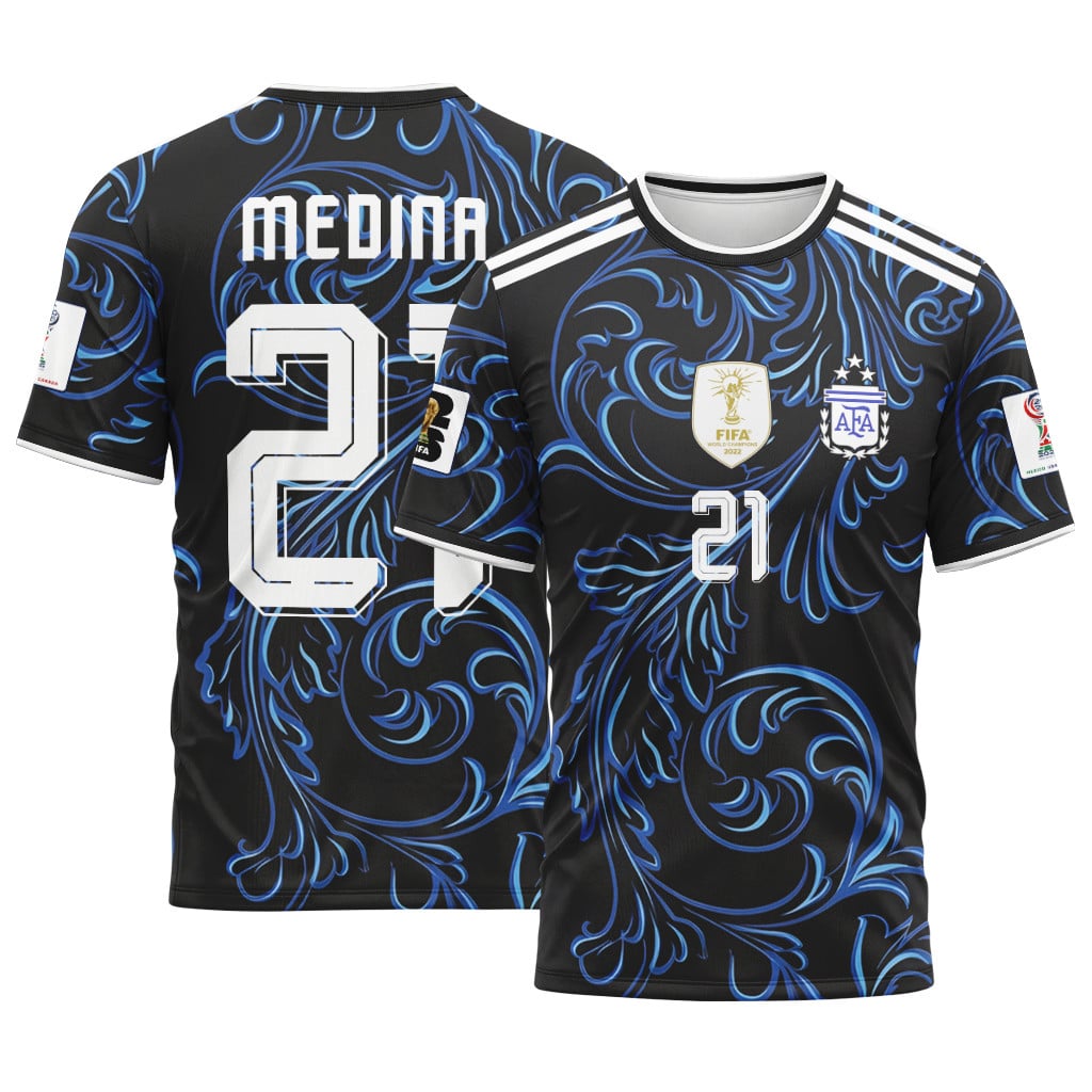 Medina 21 2026 World Cup Argentina Away AOP T-Shirt
