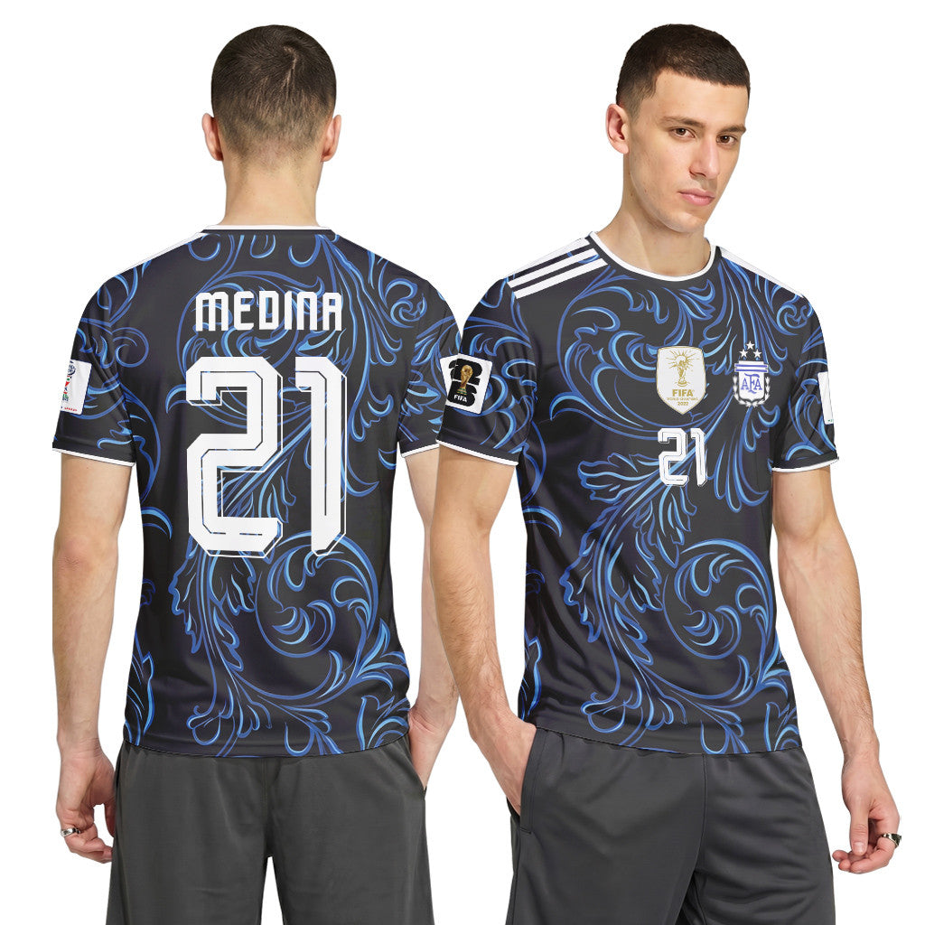 Medina 21 2026 World Cup Argentina Away AOP T-Shirt