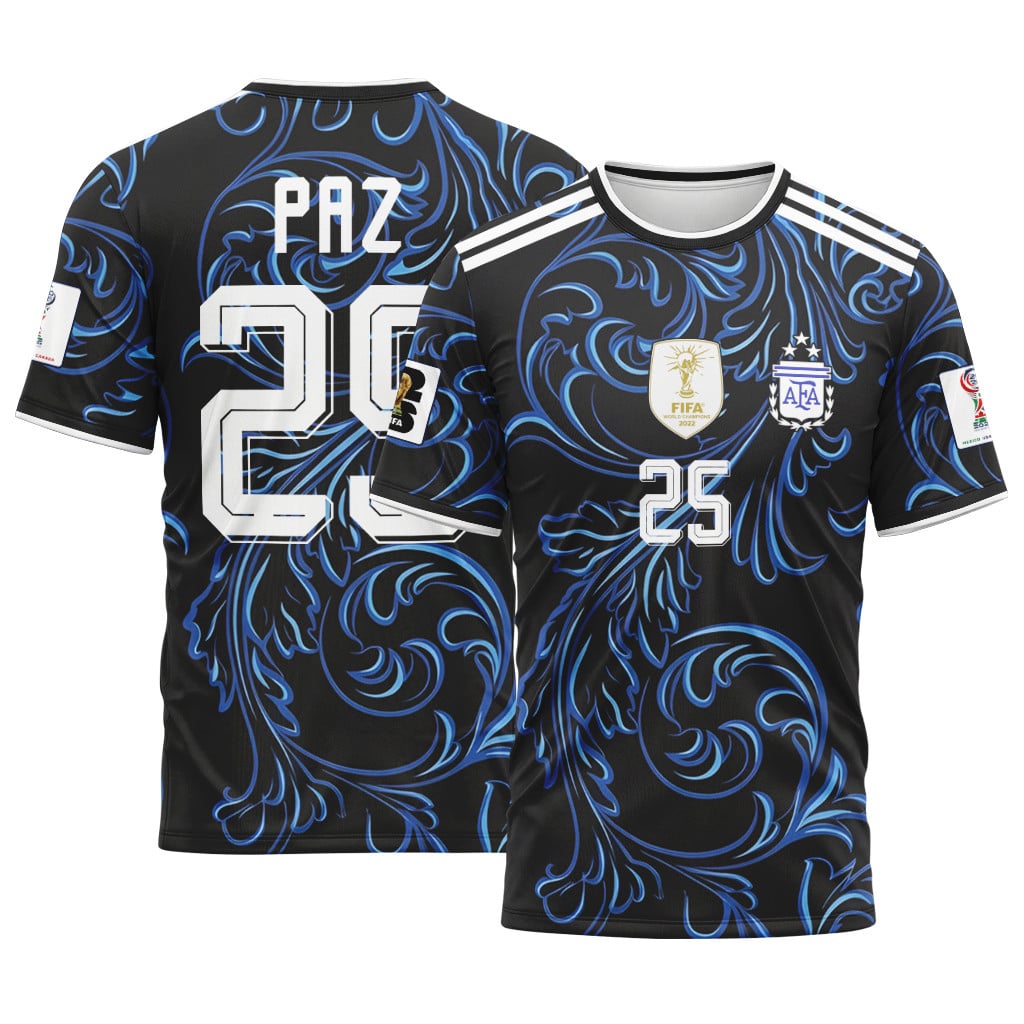 Paz 25 2026 World Cup Argentina Away AOP T-Shirt