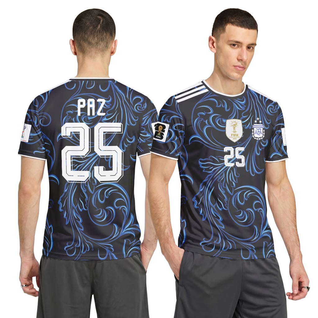 Paz 25 2026 World Cup Argentina Away AOP T-Shirt