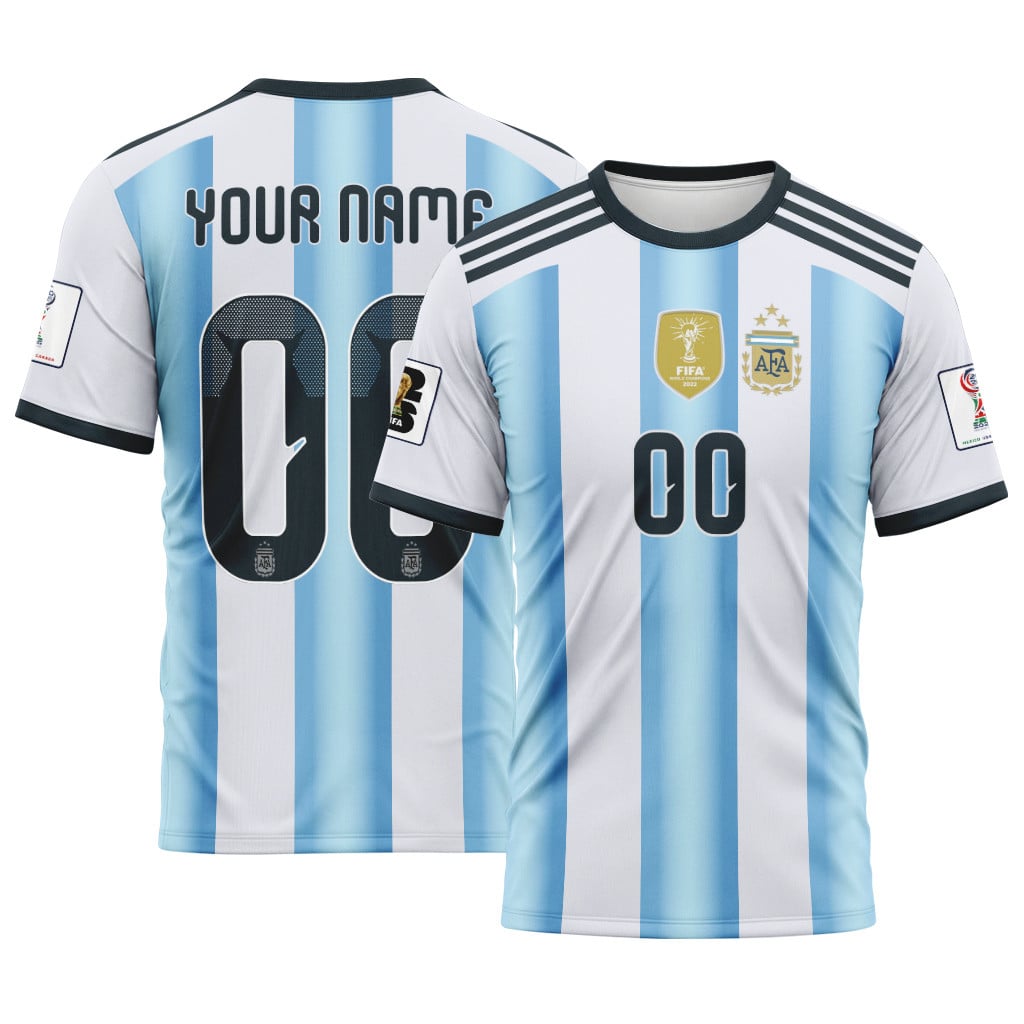 Argentina 2026 World Cup Home Personalized AOP T-Shirt