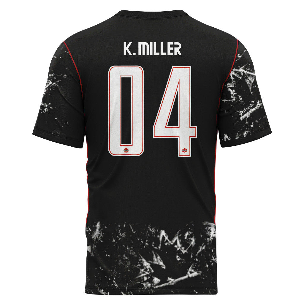 K. Miller 4 2026 World Cup Canada Away AOP T-Shirt
