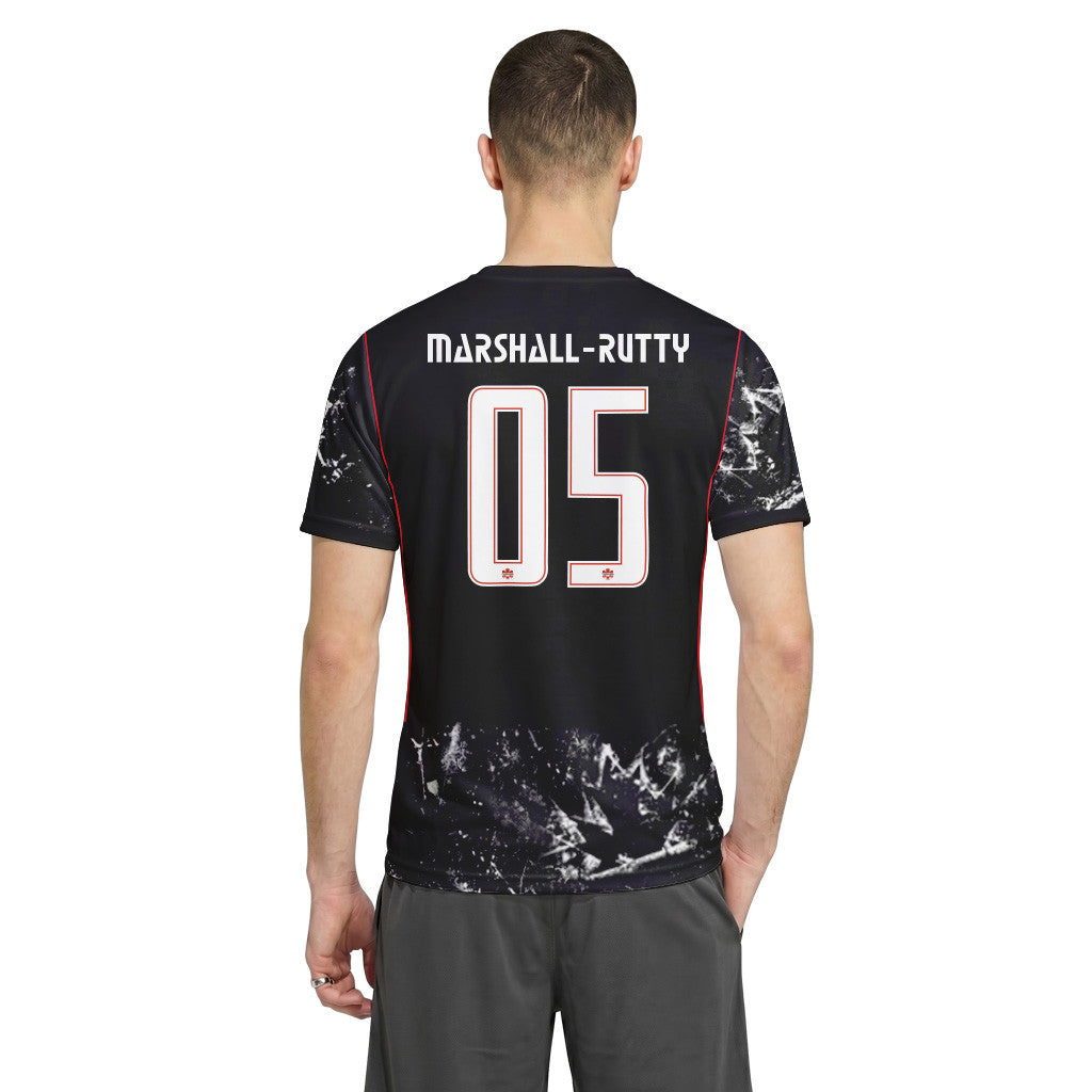 Marshall-Rutty 5 2026 World Cup Canada Away AOP T-Shirt
