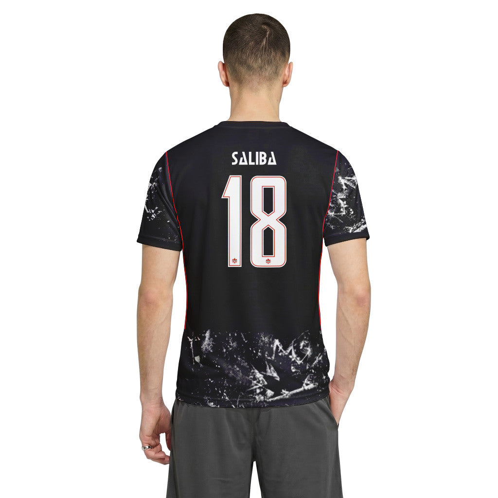 Saliba 18 2026 World Cup Canada Away AOP T-Shirt