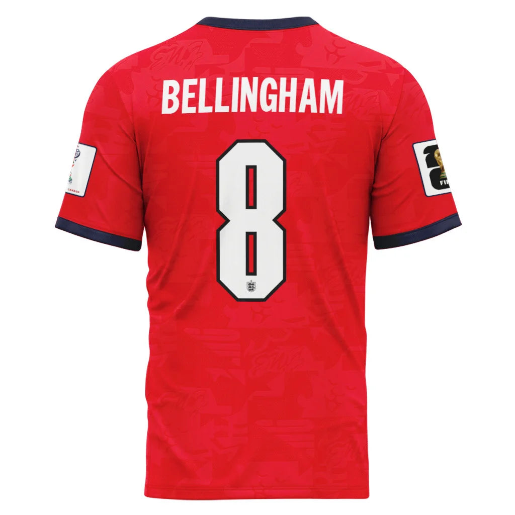 Bellingham 8 Away AOP T-Shirt 2026 World Cup England