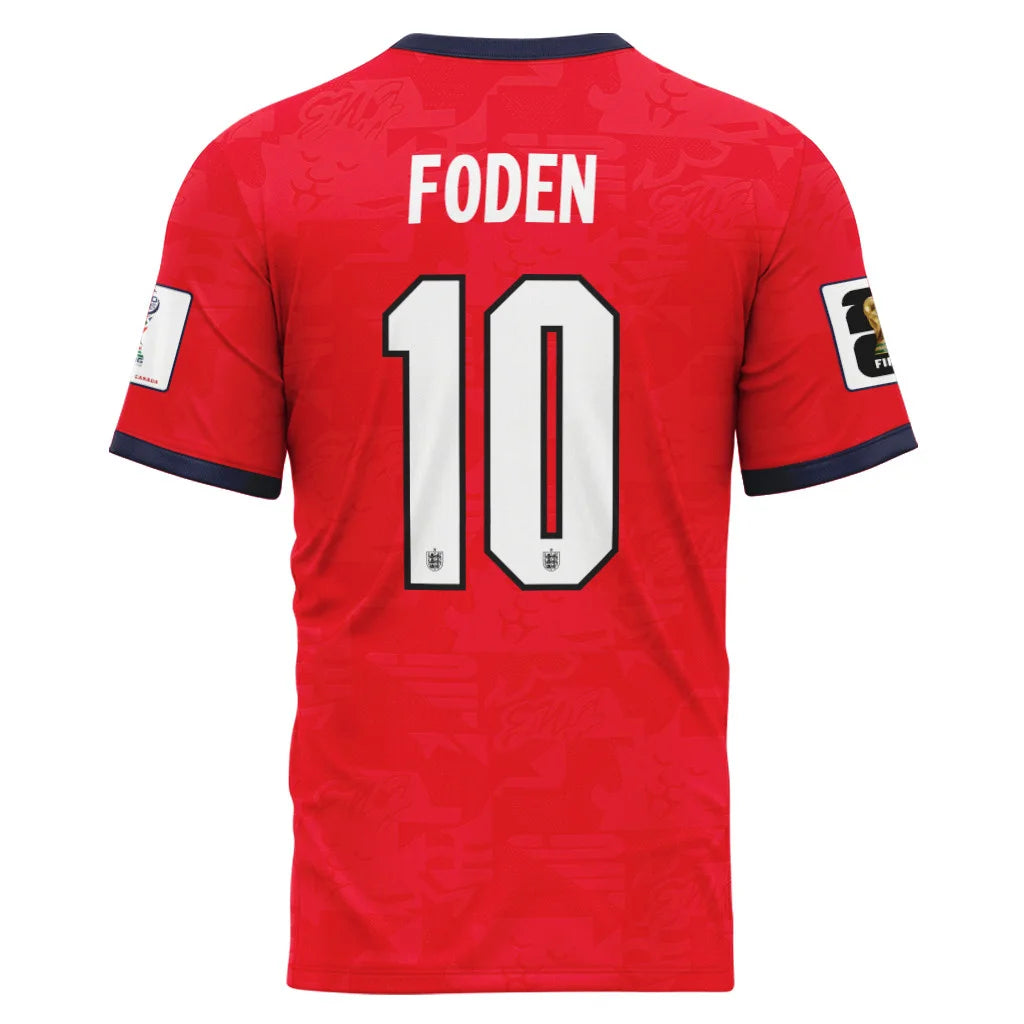 Foden 10 Away AOP T-Shirt 2026 World Cup England