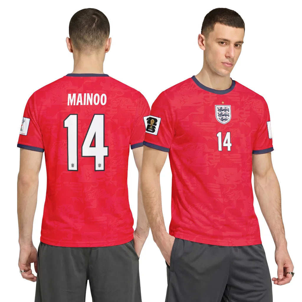 Mainoo 14 Away AOP T-Shirt 2026 World Cup England