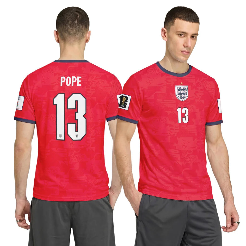 Pope 13 Away AOP T-Shirt 2026 World Cup England