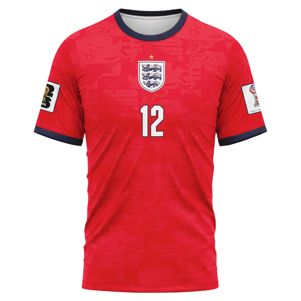 Ramsdale 12 Away AOP T-Shirt 2026 World Cup England