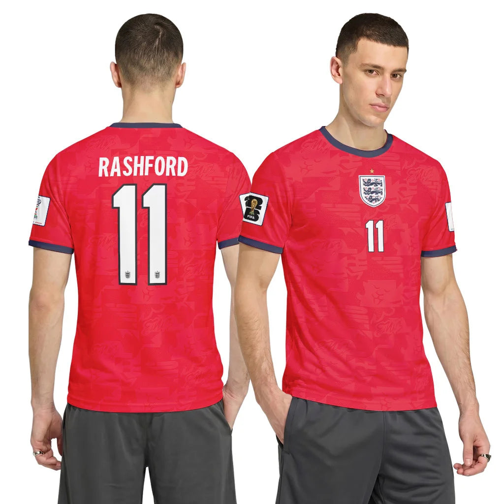 Rashford 11 Away AOP T-Shirt 2026 World Cup England