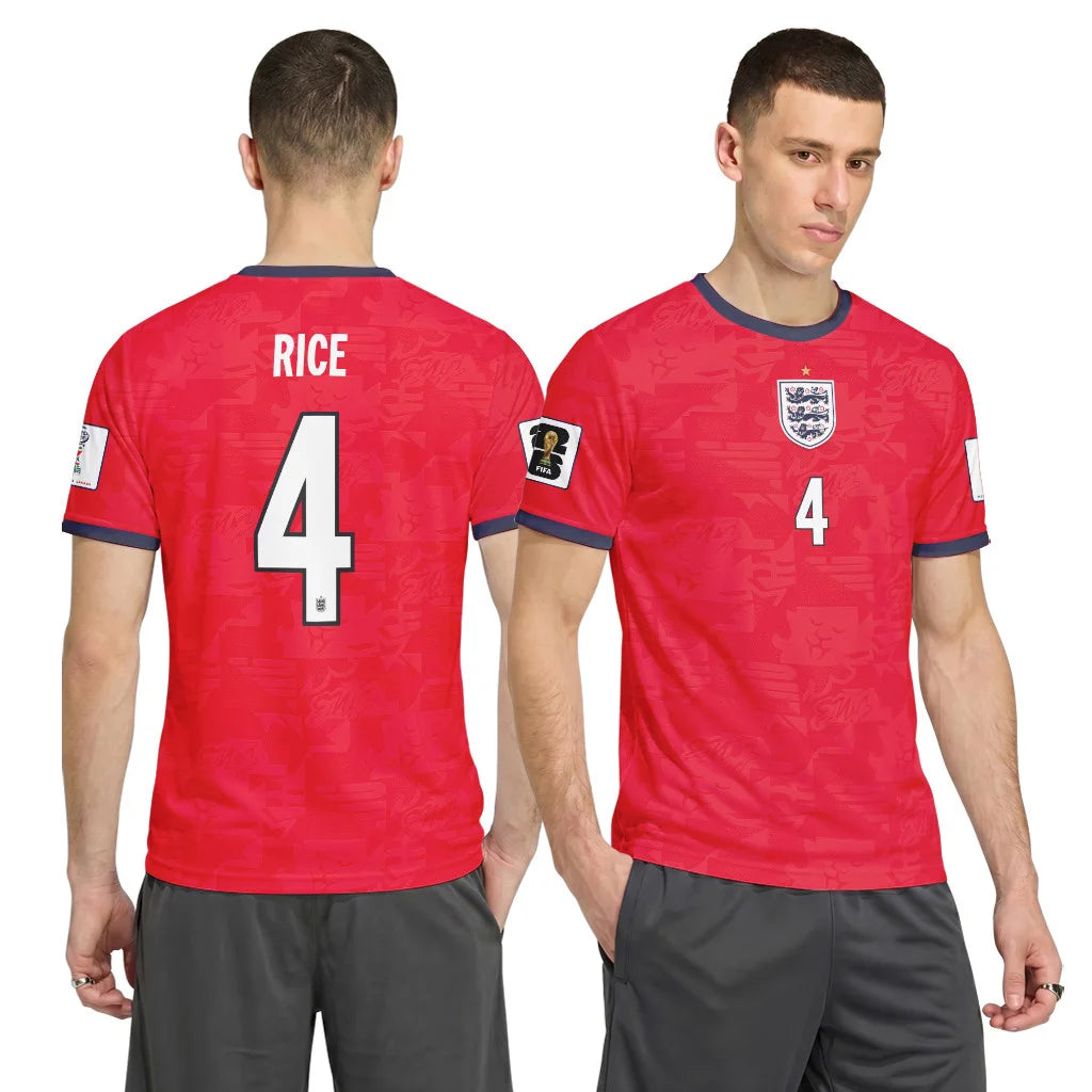 Rice 4 Away AOP T-Shirt 2026 World Cup England