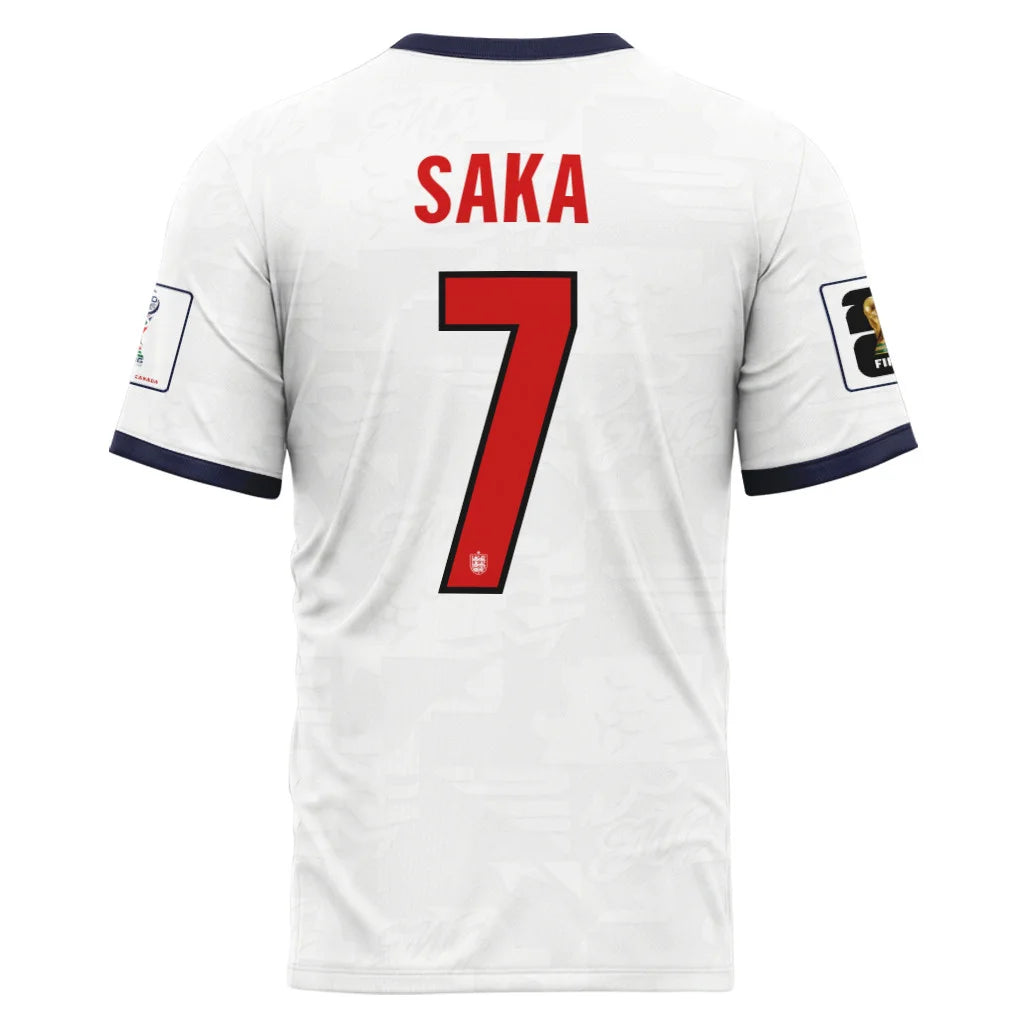 Saka 7 Home AOP T-Shirt 2026 World Cup England