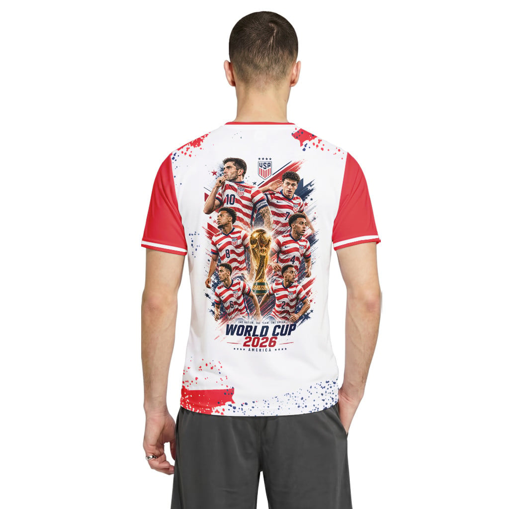 USA Soccer Stars World Cup 2026 AOP T-Shirt