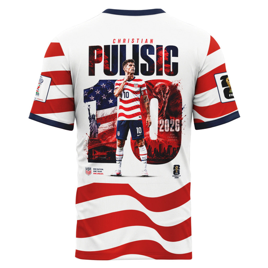 USA Pulisic AOP T-Shirt World Cup 2026