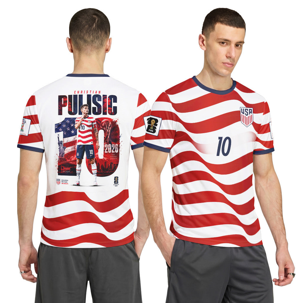 USA Pulisic AOP T-Shirt World Cup 2026