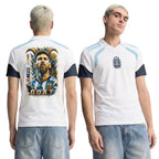 Messi AOP 3D V-neck Polo Shirt Argentina World Cup 2026