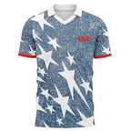 USA Retro AOP 3D V-neck Polo Shirt World Cup 2026