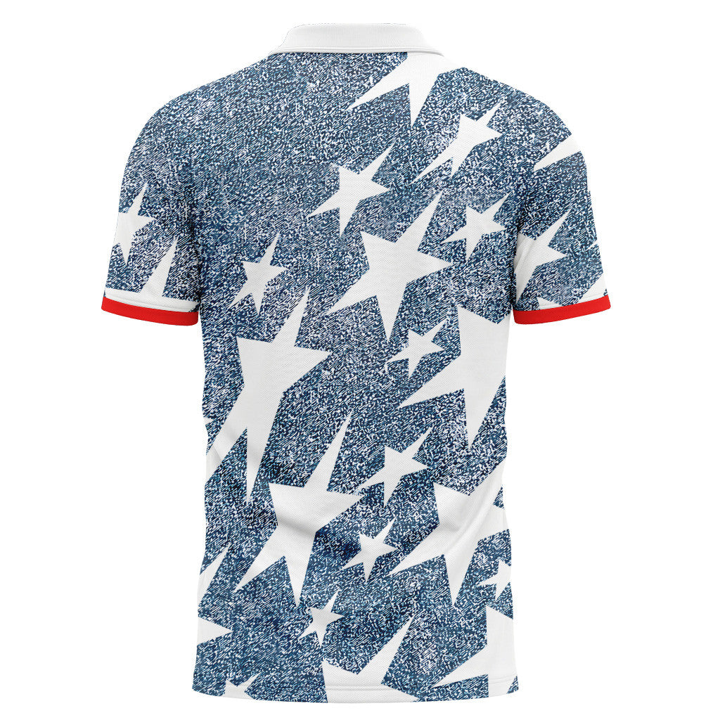 USA Retro AOP 3D V-neck Polo Shirt World Cup 2026