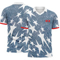 USA Retro AOP 3D V-neck Polo Shirt World Cup 2026