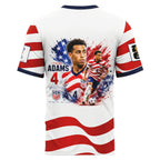 Tyler Adams 4 AOP T-Shirt 2026 USA World Cup