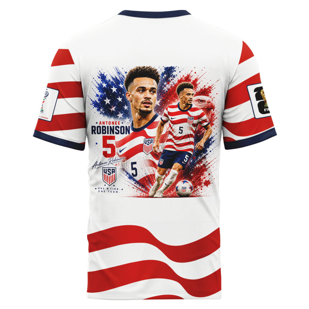 Antonee Robinson 5 AOP T-Shirt 2026 USA World Cup