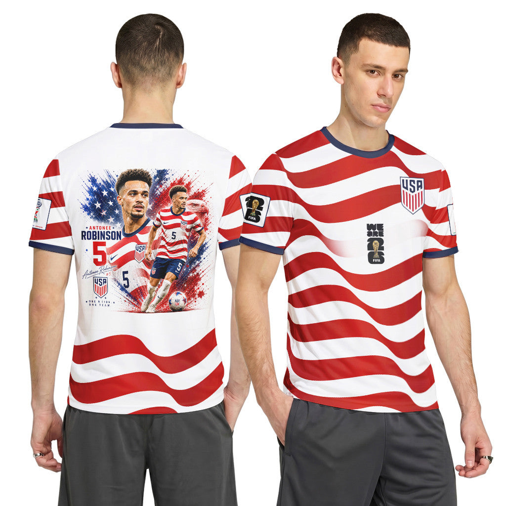 Antonee Robinson 5 AOP T-Shirt 2026 USA World Cup