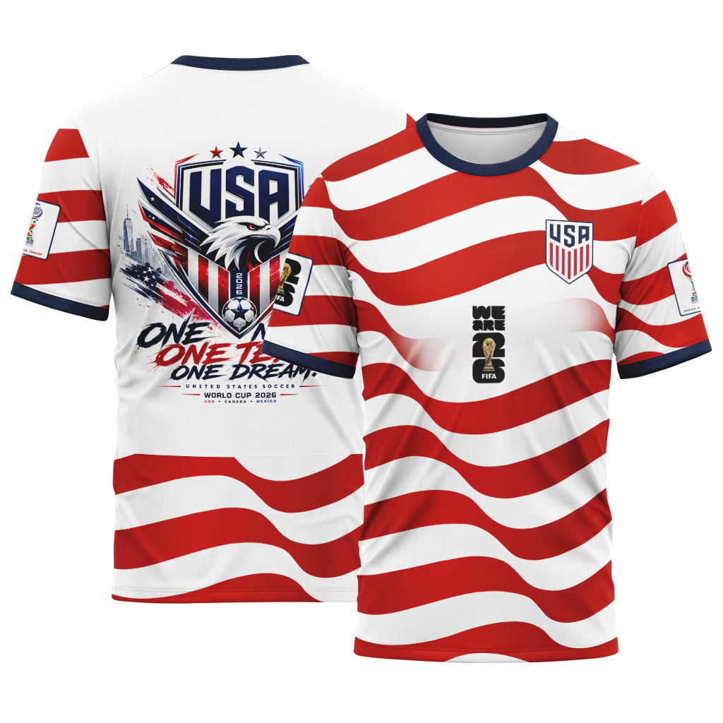 USA Football Team World Cup 2026 AOP T-Shirt