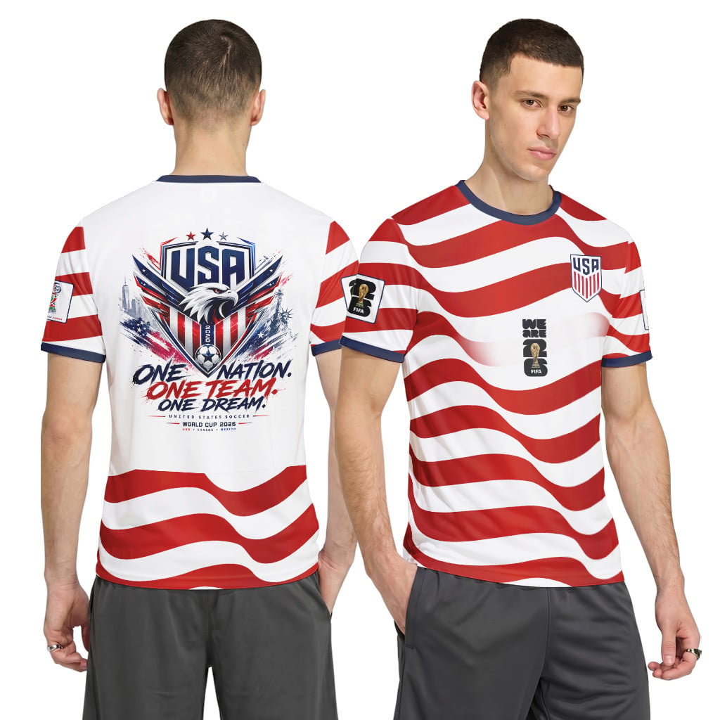 USA Football Team World Cup 2026 AOP T-Shirt
