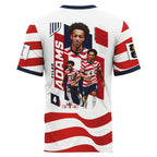 Tyler Adams 4 AOP T-Shirt 2026 USA World Cup
