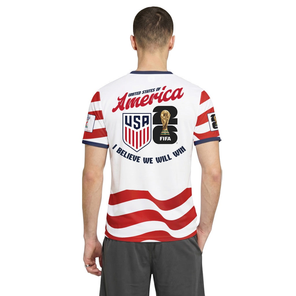 USA AOP T-Shirt Believe We Will Win Home World Cup 2026
