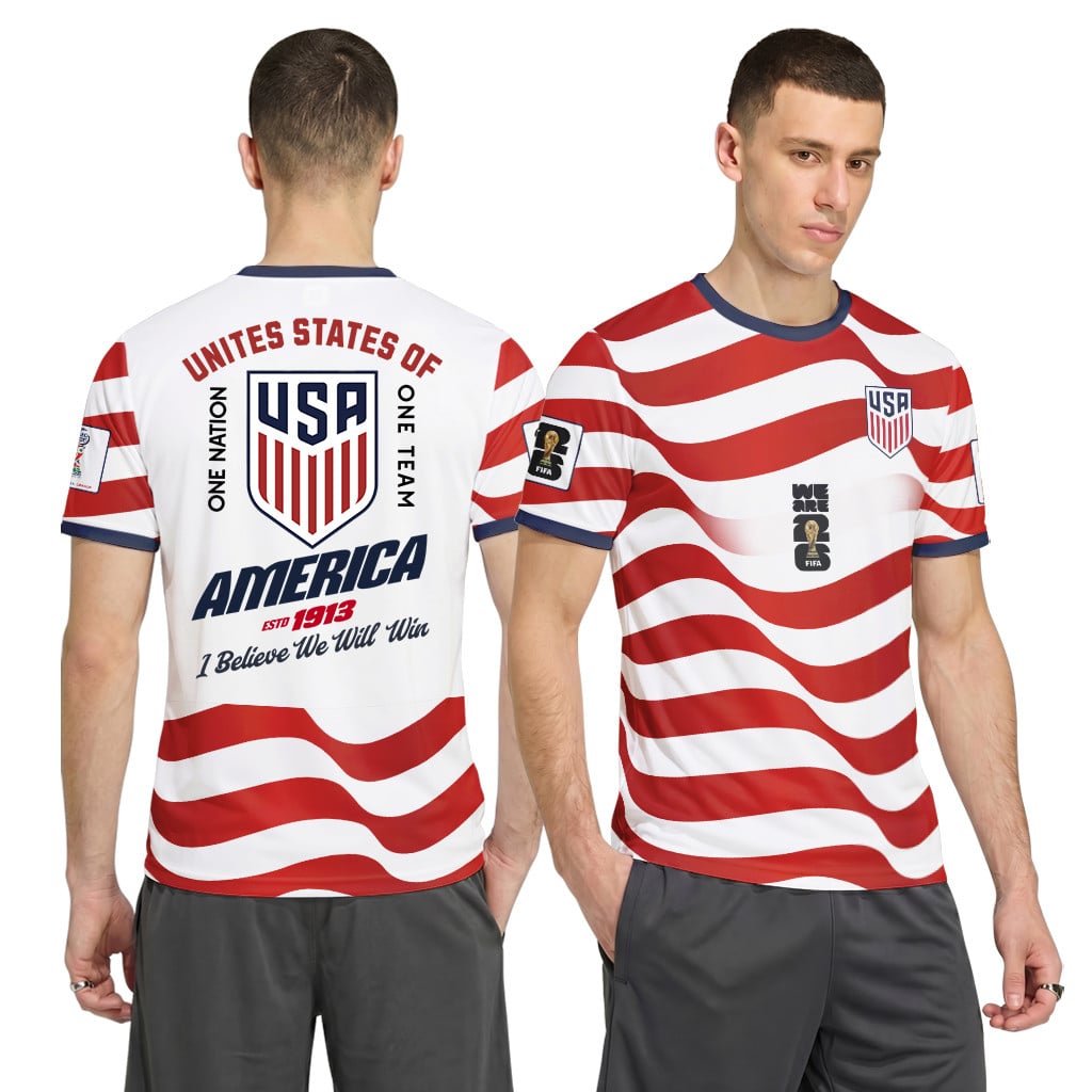 USA AOP T-Shirt Star Shield Home World Cup 2026