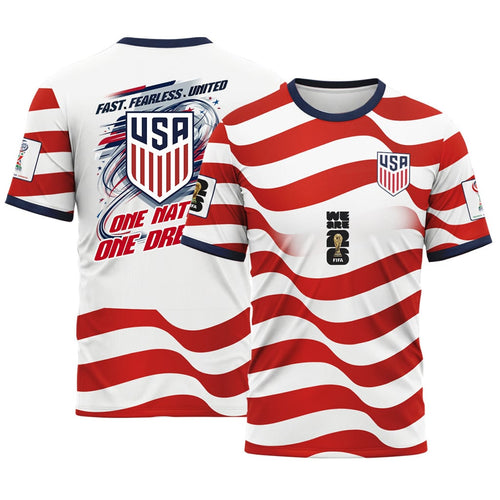 USA AOP T-Shirt One Team One Dream Home World Cup 2026