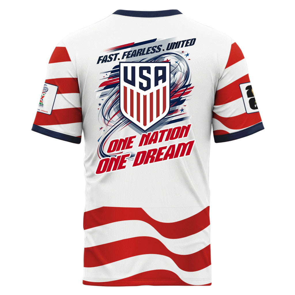 USA AOP T-Shirt One Team One Dream Home World Cup 2026