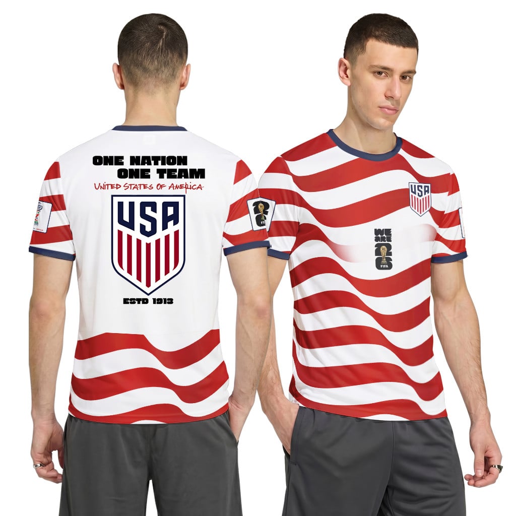 USA AOP T-Shirt World Cup 2026 One Nation One Team Home Edition