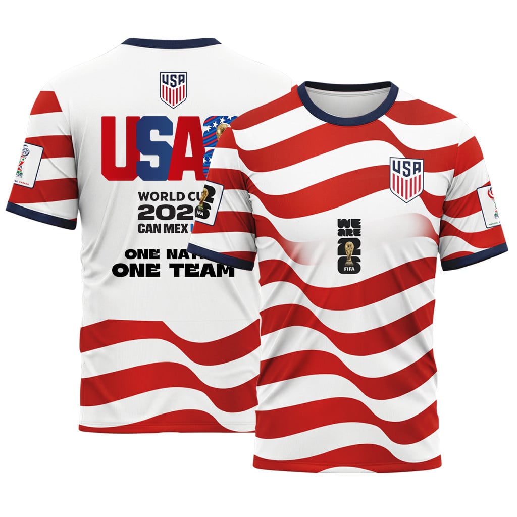 USA AOP T-Shirt World Cup 2026 Born To Win Home Style