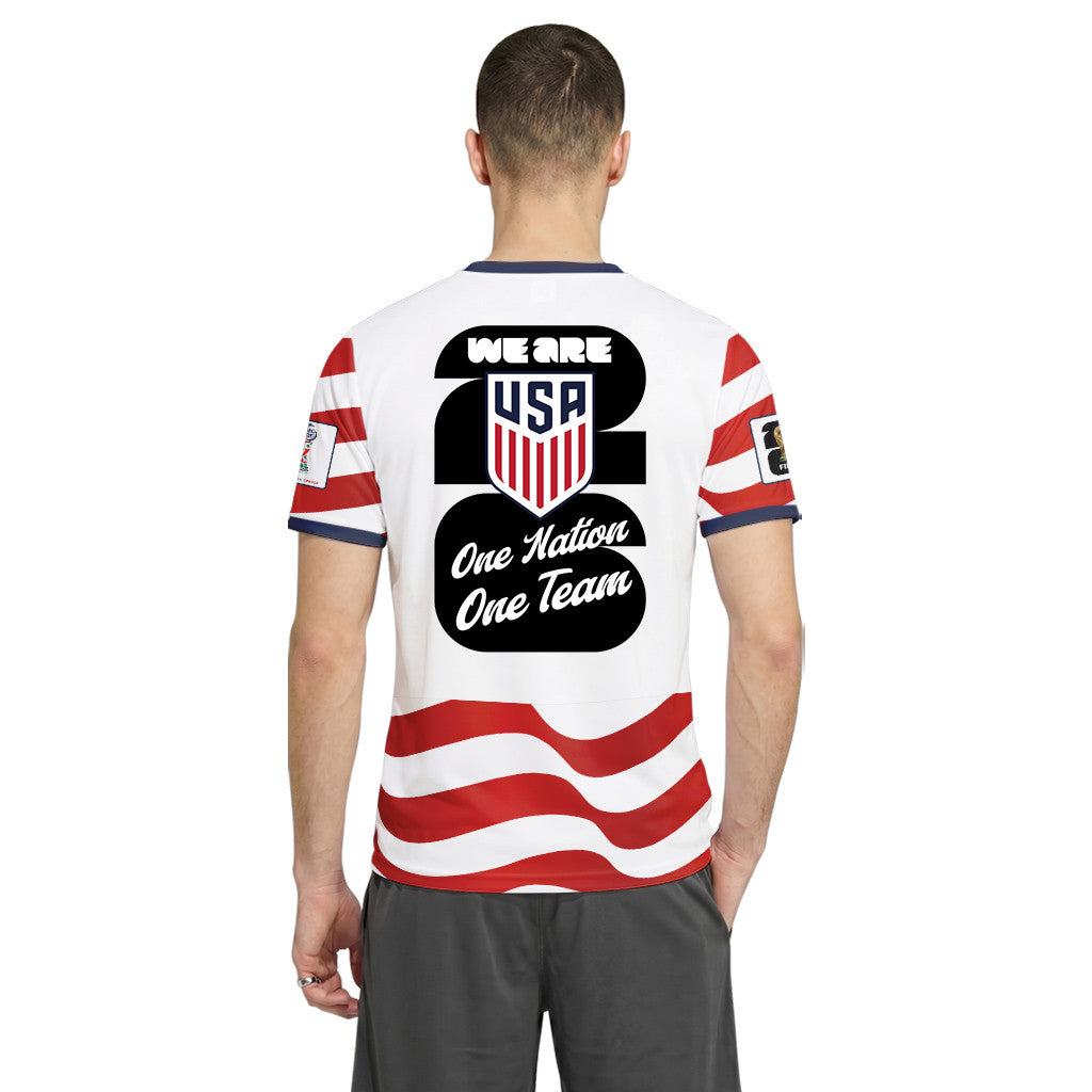 USA AOP T-Shirt World Cup 2026 United We Stand Home Version