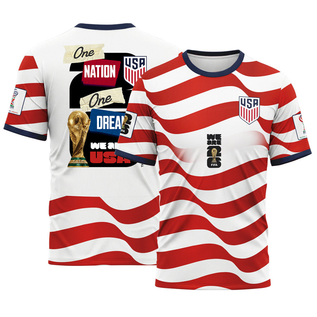 USA AOP T-Shirt World Cup 2026 American Dream Team Home Version