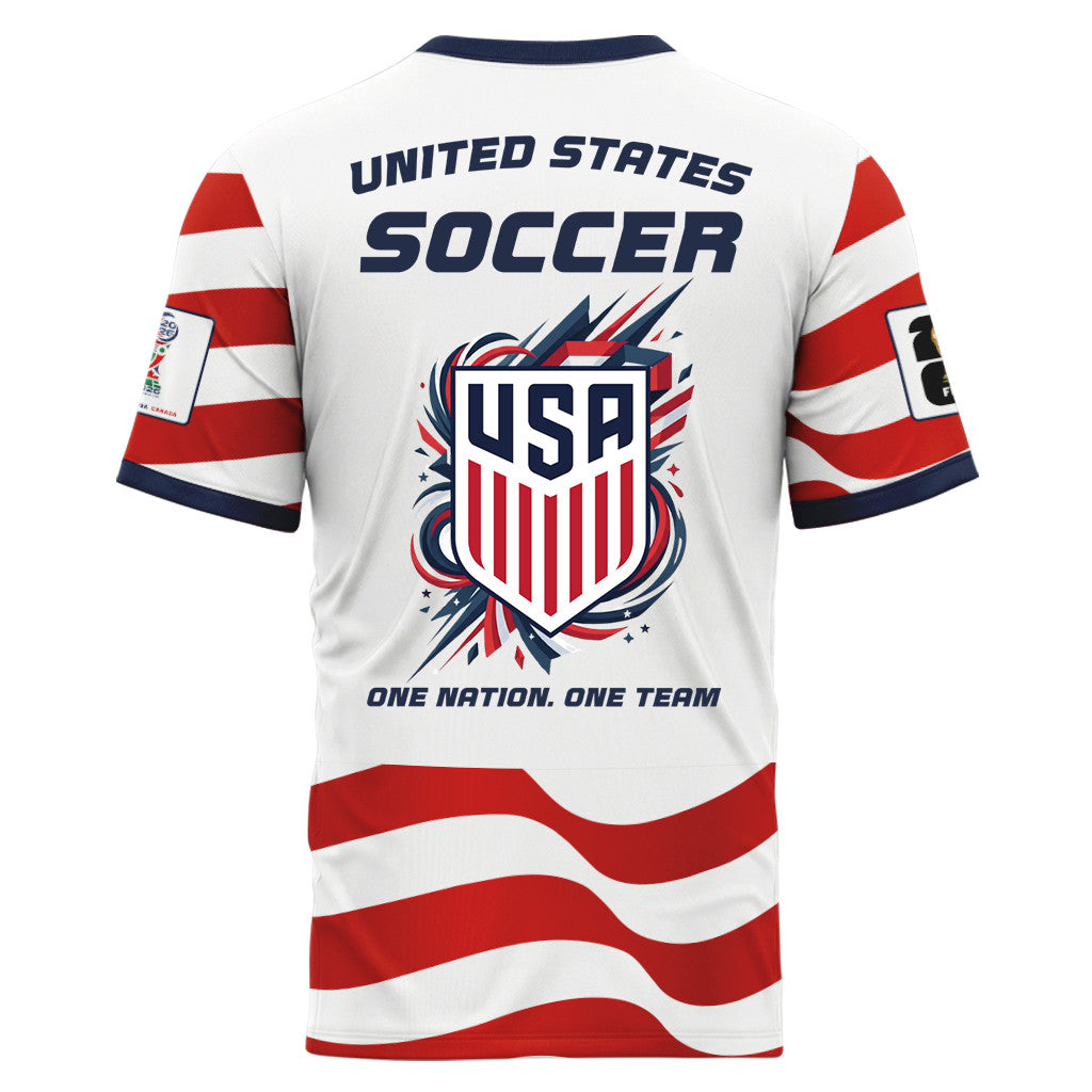 USA AOP T-Shirt World Cup 2026 Fearless American Pride Home Style