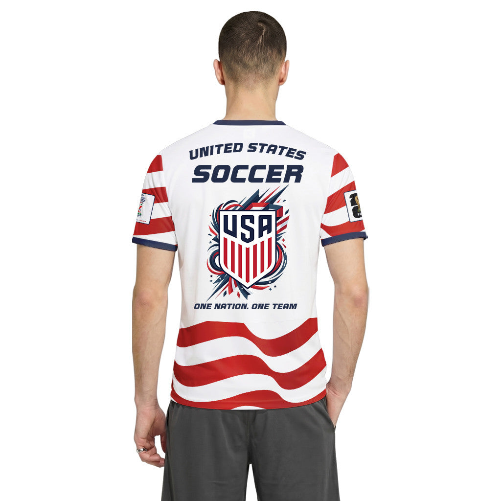 USA AOP T-Shirt World Cup 2026 Fearless American Pride Home Style