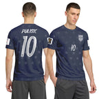 Christian Pulisic 10 2026 World Cup USA Away AOP T-Shirt