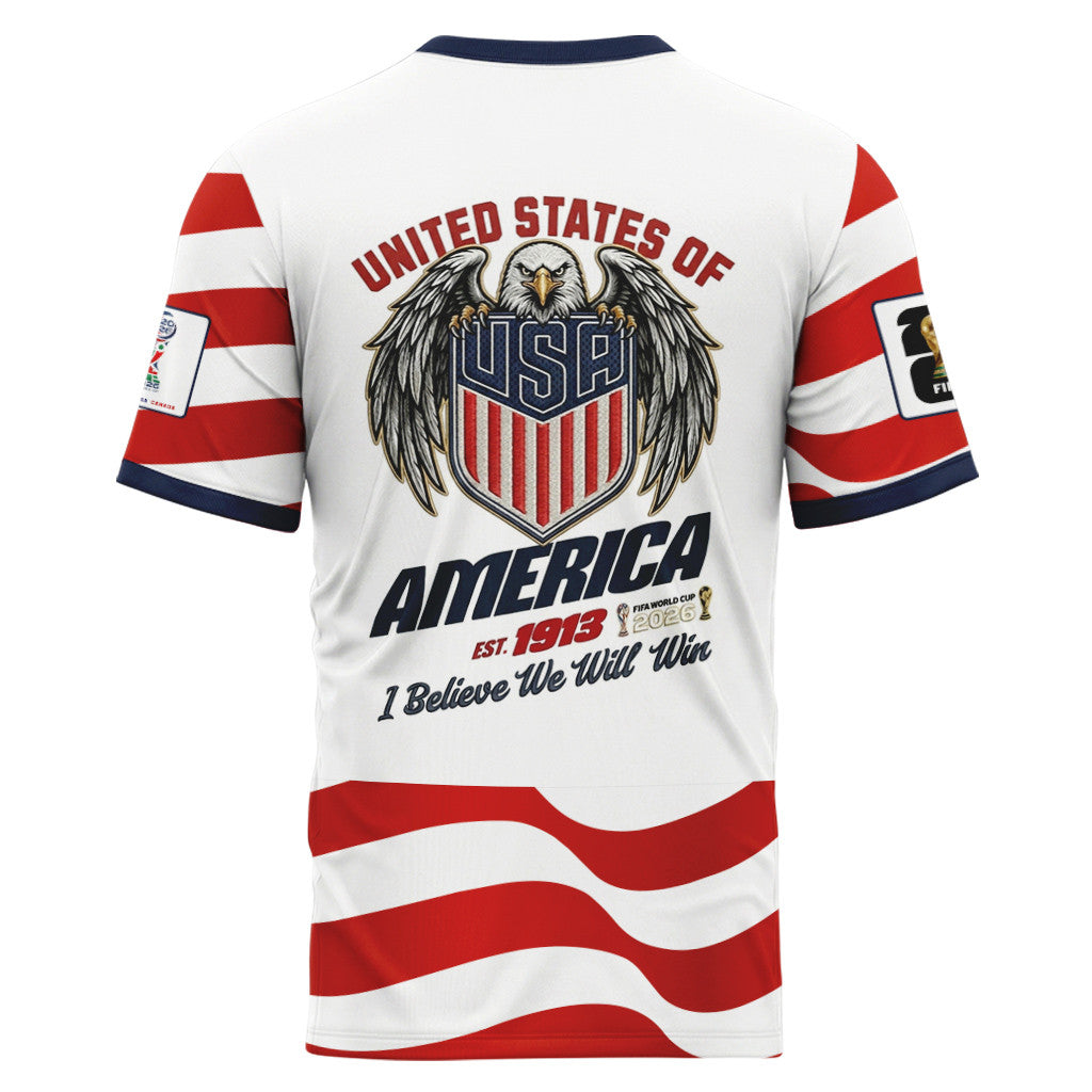 USA AOP T-Shirt World Cup 2026 Eagle Pride Graphic Home Edition