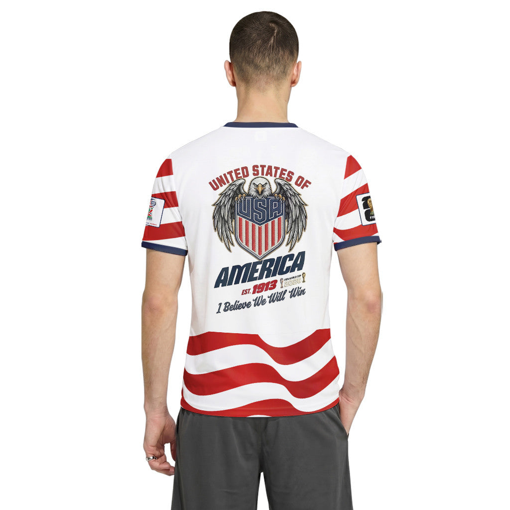 USA AOP T-Shirt World Cup 2026 Eagle Pride Graphic Home Edition