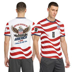 USA AOP T-Shirt World Cup 2026 USA Eagle Shield Graphic Home Style